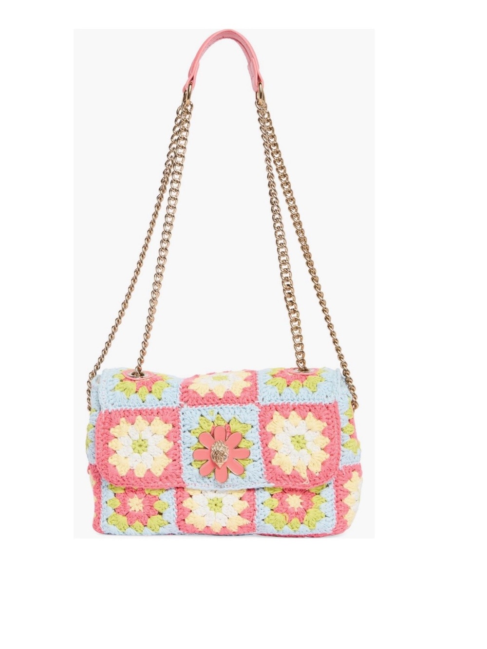 NWT Kurt Geiger Medium Crocheted Kensington Shoulder Bag - Picture 2 of 5